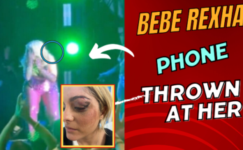The Moment Bebe Rexha Phone Thrown at Her
